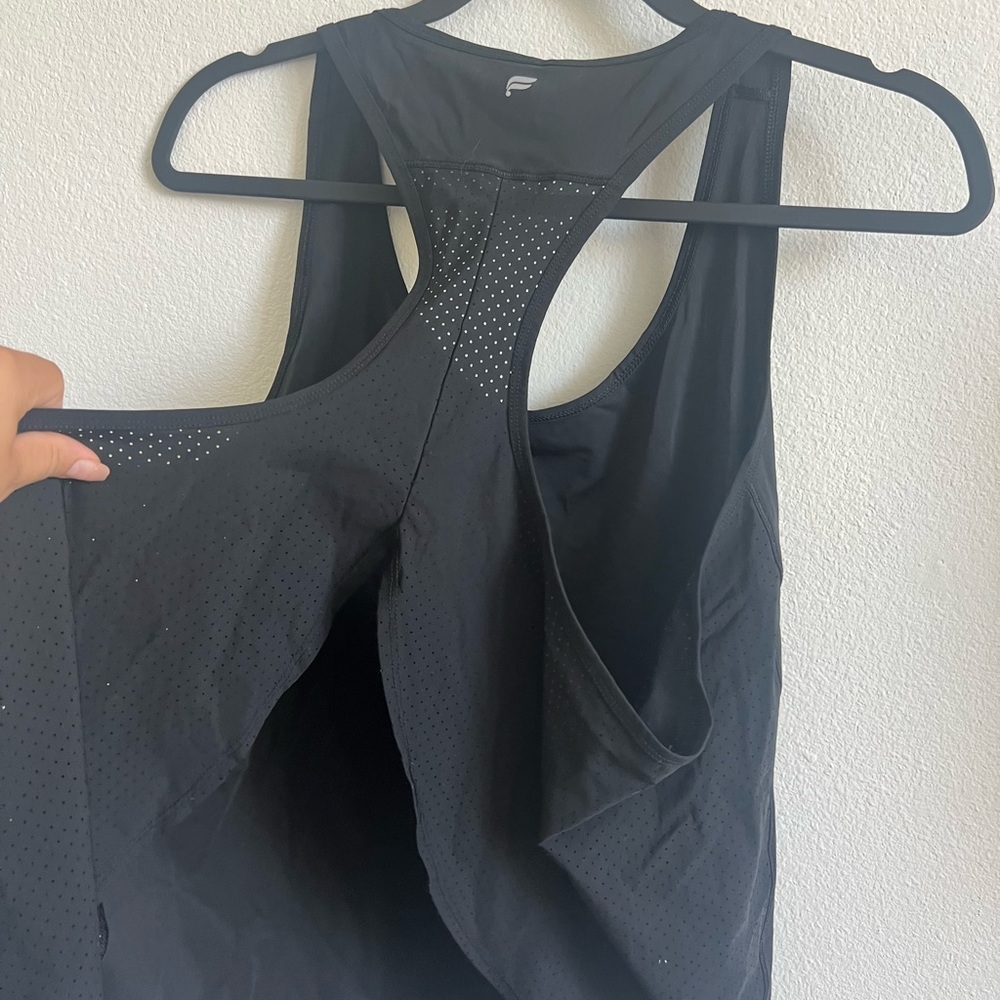 Fabletics Black Racerback Tank Top - Picture 6 of 6